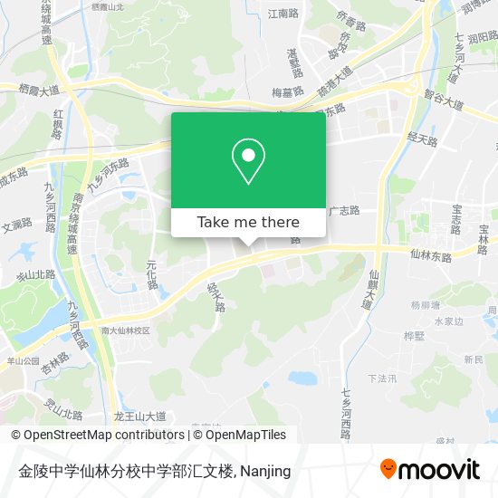 金陵中学仙林分校中学部汇文楼 map