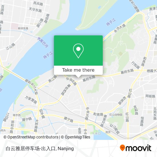 白云雅居停车场-出入口 map