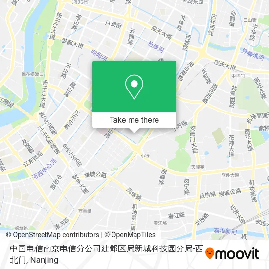 中国电信南京电信分公司建邺区局新城科技园分局-西北门 map
