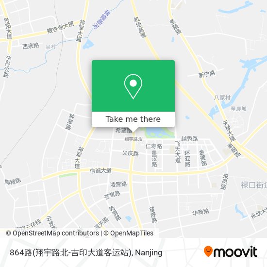 864路(翔宇路北-吉印大道客运站) map