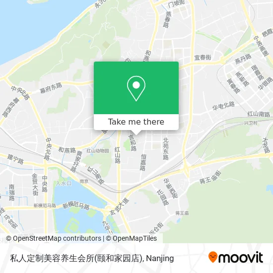 私人定制美容养生会所(颐和家园店) map