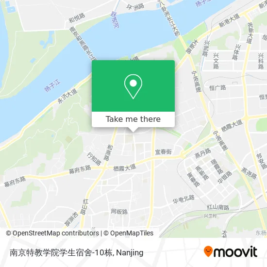 南京特教学院学生宿舍-10栋 map