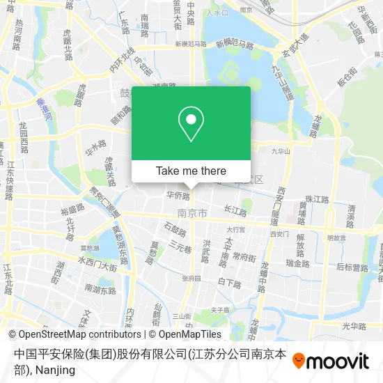 中国平安保险(集团)股份有限公司(江苏分公司南京本部) map