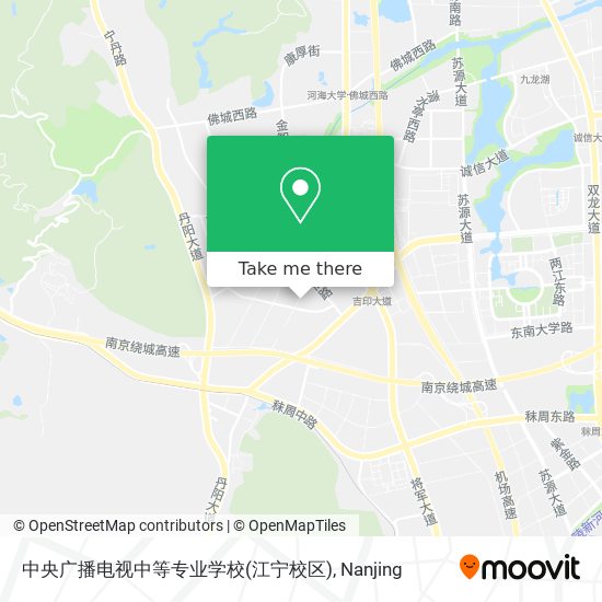中央广播电视中等专业学校(江宁校区) map