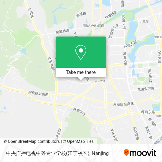 中央广播电视中等专业学校(江宁校区) map
