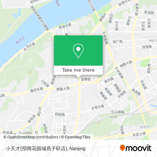 小天才(招商花园城燕子矶店) map
