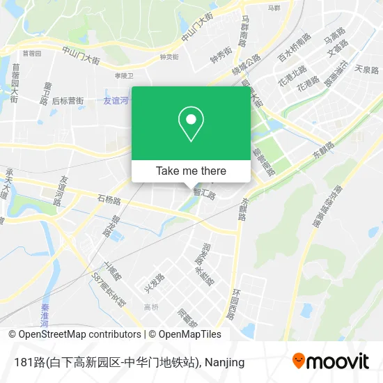 181路(白下高新园区-中华门地铁站) map