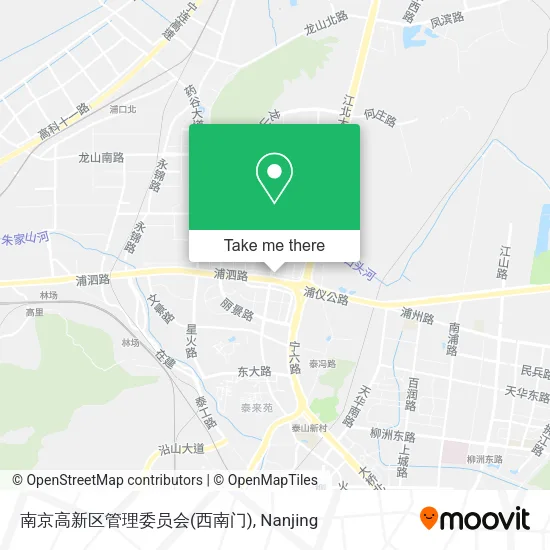 南京高新区管理委员会(西南门) map