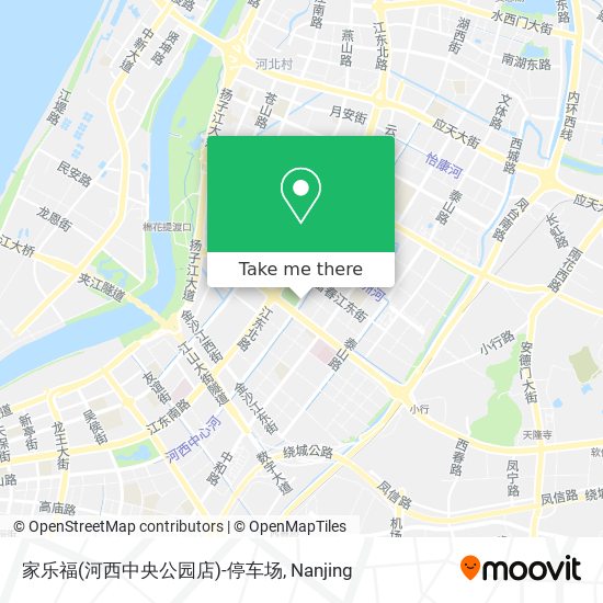 家乐福(河西中央公园店)-停车场 map