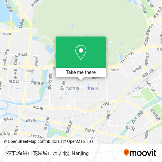 停车场(钟山花园城山水居北) map