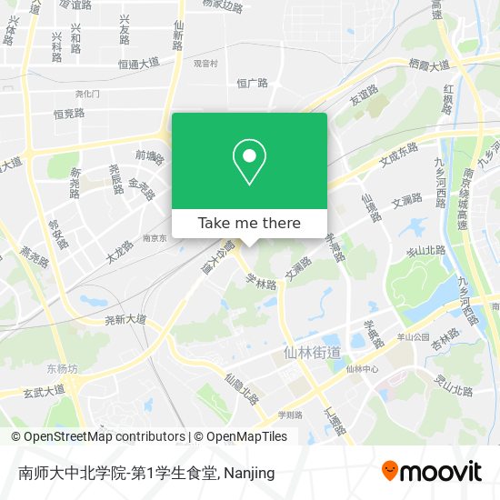南师大中北学院-第1学生食堂 map