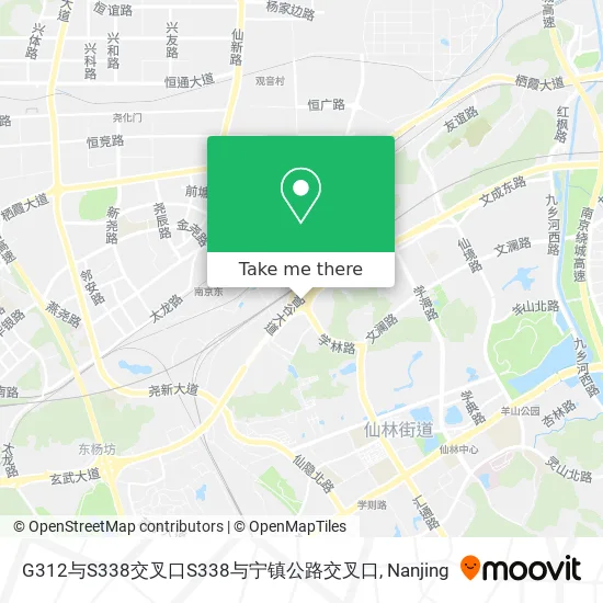 G312与S338交叉口S338与宁镇公路交叉口 map