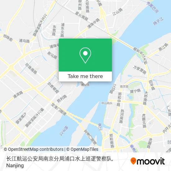 长江航运公安局南京分局浦口水上巡逻警察队 map
