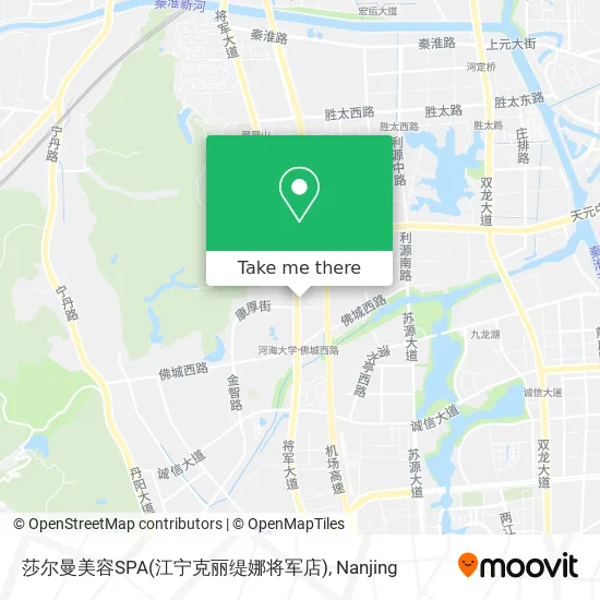 莎尔曼美容SPA(江宁克丽缇娜将军店) map