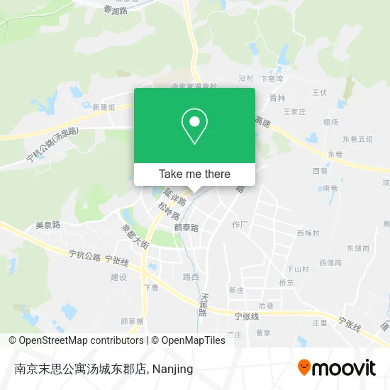 南京末思公寓汤城东郡店 map