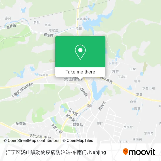 江宁区汤山镇动物疫病防治站-东南门 map