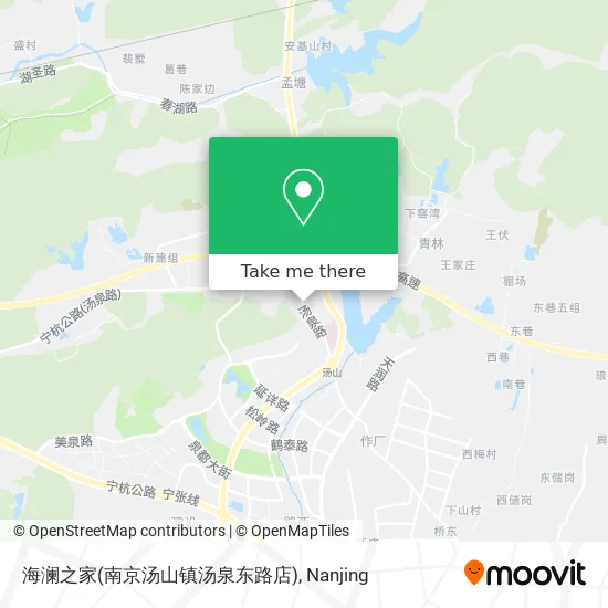 海澜之家(南京汤山镇汤泉东路店) map