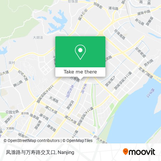 凤滁路与万寿路交叉口 map