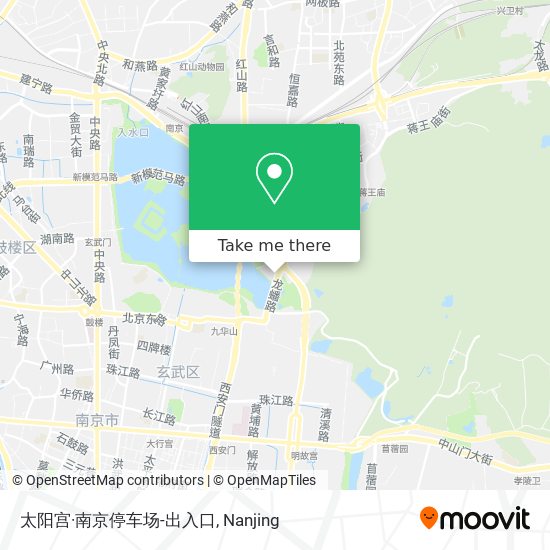 太阳宫·南京停车场-出入口 map