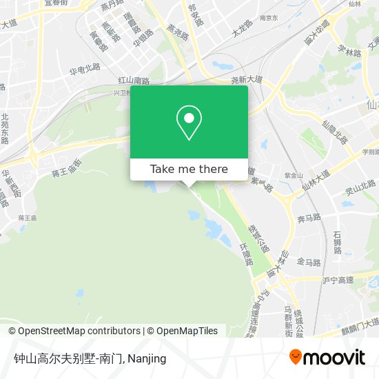 钟山高尔夫别墅-南门 map