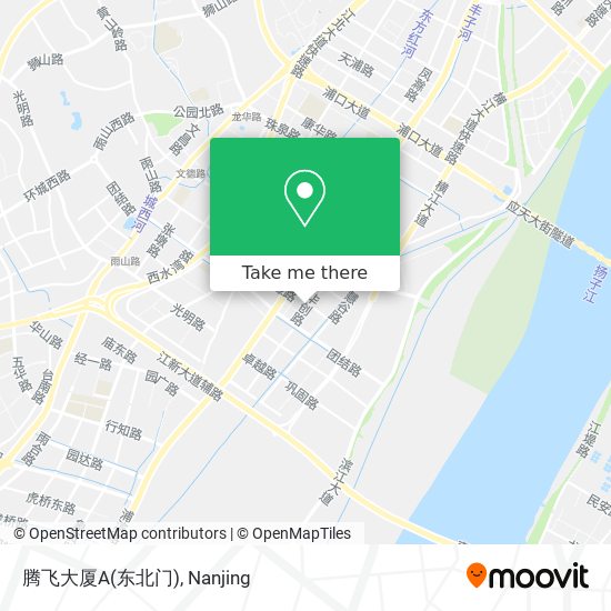 腾飞大厦A(东北门) map