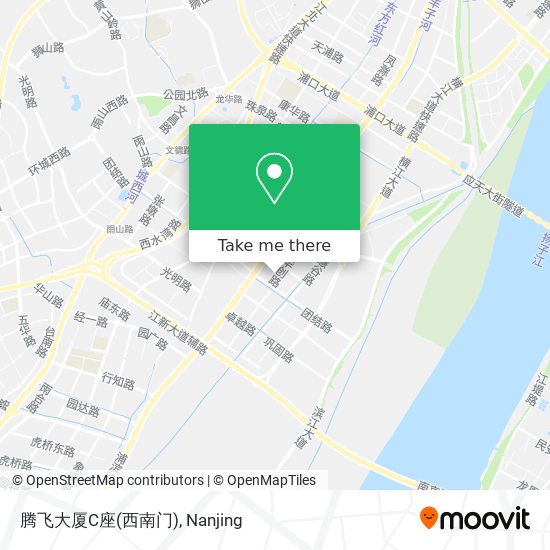 腾飞大厦C座(西南门) map