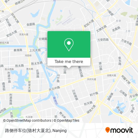 路侧停车位(骆村大厦北) map