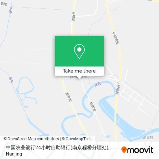 中国农业银行24小时自助银行(南京程桥分理处) map