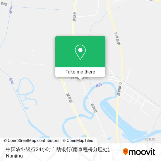 中国农业银行24小时自助银行(南京程桥分理处) map