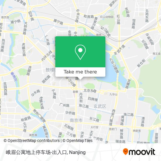 峨眉公寓地上停车场-出入口 map