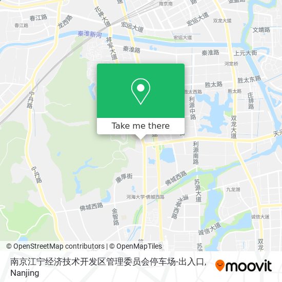 南京江宁经济技术开发区管理委员会停车场-出入口 map