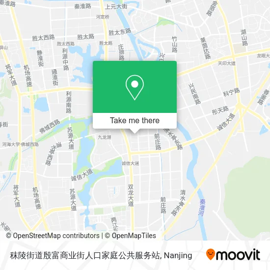 秣陵街道殷富商业街人口家庭公共服务站 map