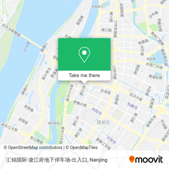 汇锦国际·凌江府地下停车场-出入口 map