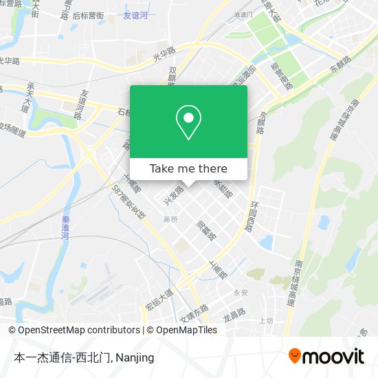 本一杰通信-西北门 map