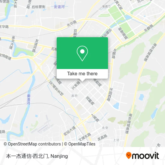 本一杰通信-西北门 map