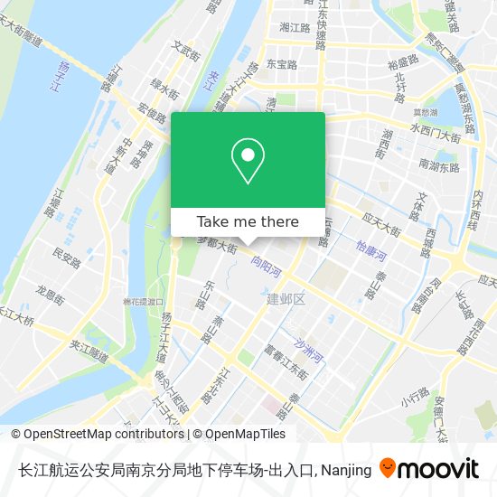 长江航运公安局南京分局地下停车场-出入口 map