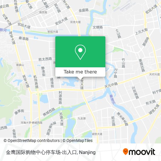 金鹰国际购物中心停车场-出入口 map
