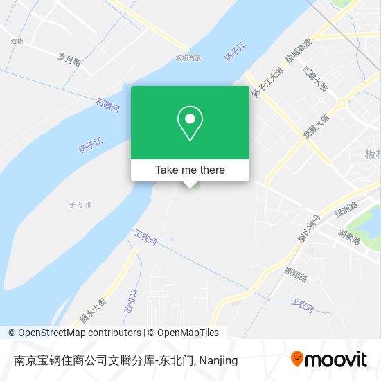 南京宝钢住商公司文腾分库-东北门 map