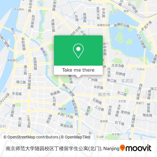 南京师范大学随园校区丁楼留学生公寓(北门) map