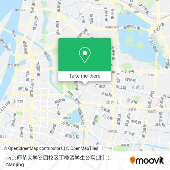 南京师范大学随园校区丁楼留学生公寓(北门) map
