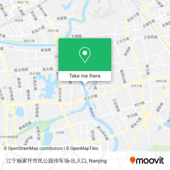 江宁杨家圩市民公园停车场-出入口 map