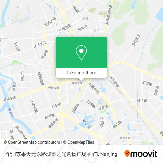 华润苏果天元东路城市之光购物广场-西门 map