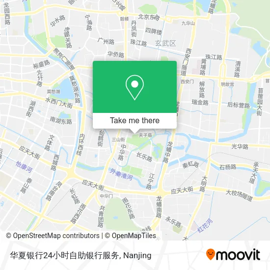 华夏银行24小时自助银行服务 map