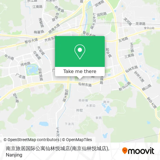 南京旅居国际公寓仙林悦城店(南京仙林悦城店) map