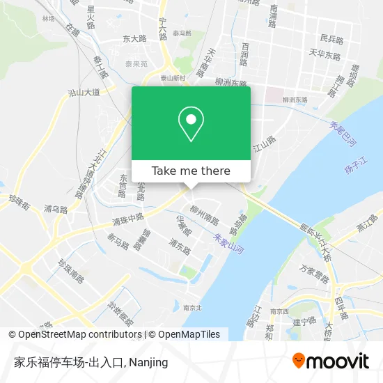 家乐福停车场-出入口 map