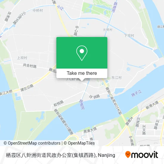 栖霞区八卦洲街道民政办公室(集镇西路) map