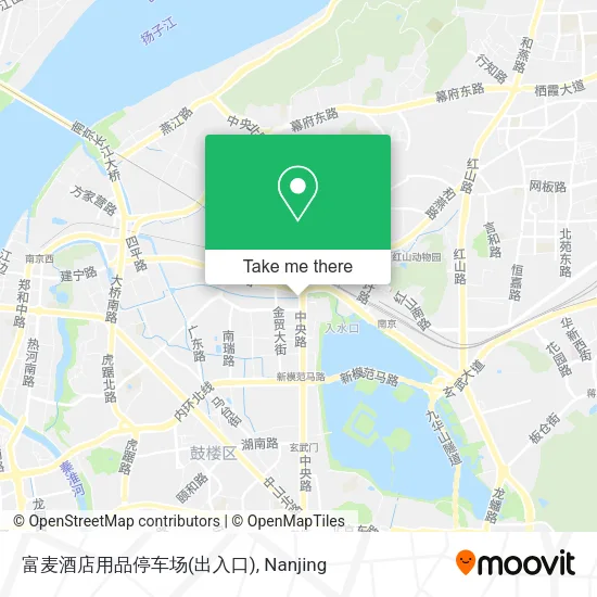 富麦酒店用品停车场(出入口) map