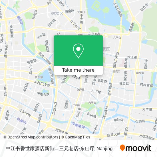 中江书香世家酒店新街口三元巷店-东山厅 map