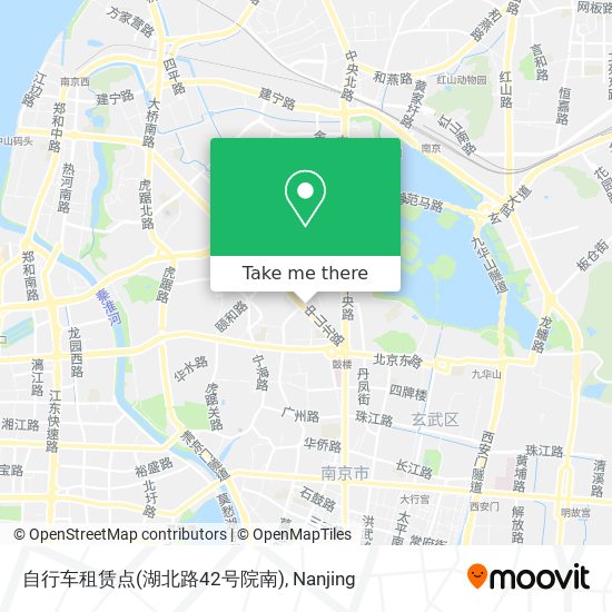 自行车租赁点(湖北路42号院南) map