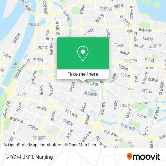 迎宾村-北门 map